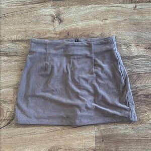 Chocolate brown Corduroy Mini Skirt Halara